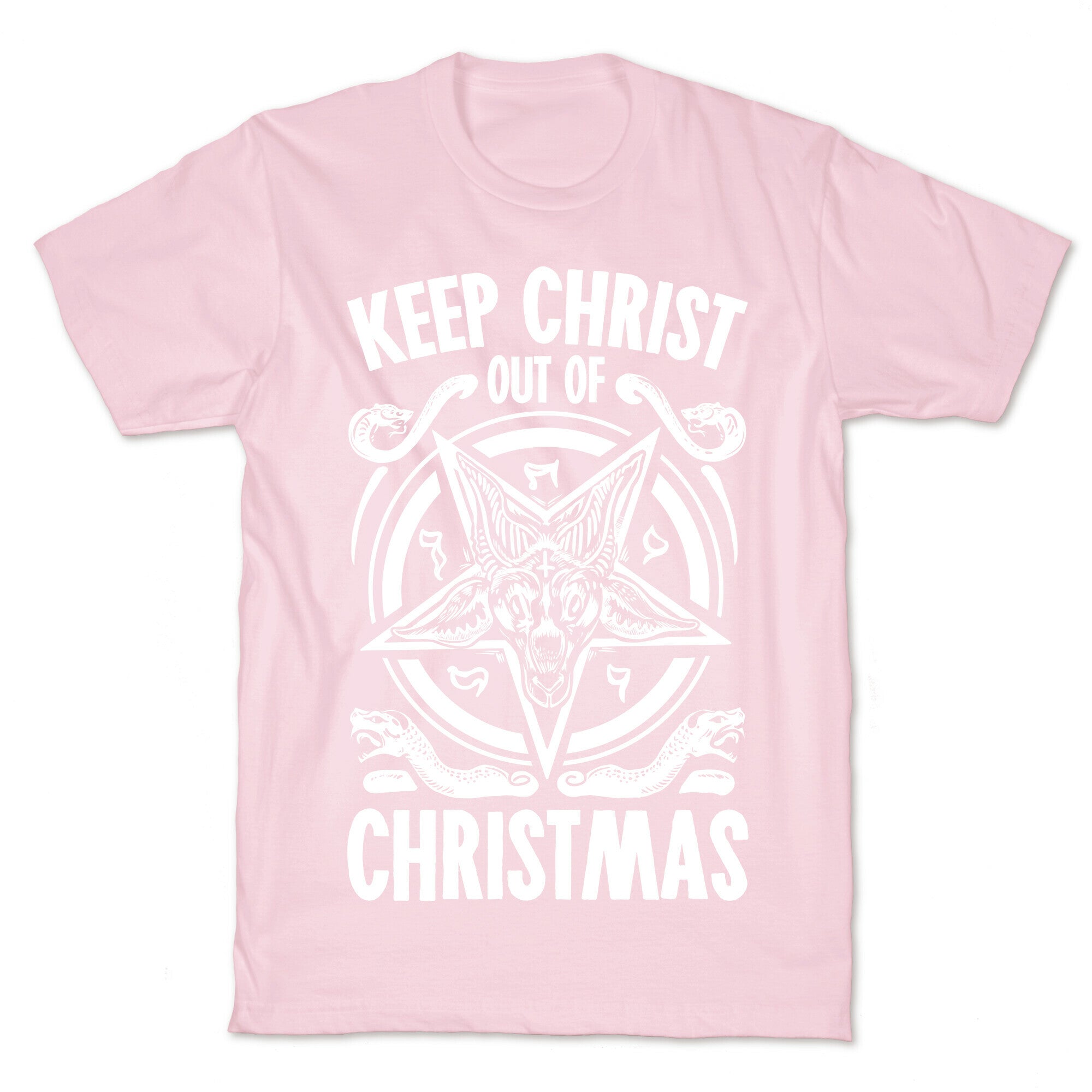 Keep Christ Out of Christmas Baphomet  T-Shirt